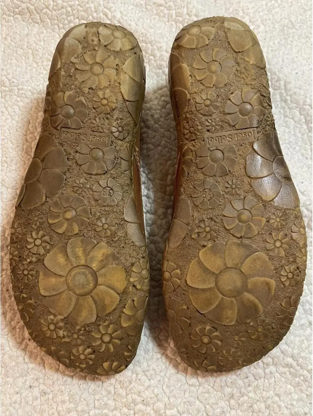 Josef Seibel Brown Leather Lace-Up Casual Shoes